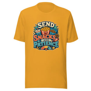 SEND SNACKS AND PATIENCE Heartbeat-20260624-codex-fallback Graphic Tee mockup 1 SEND SNACKS AND PATIENCE Heartbeat-20260624-codex-fallback Graphic Tee front view