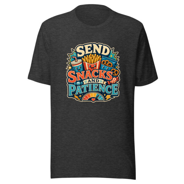 SEND SNACKS AND PATIENCE Heartbeat-20260624-codex-fallback Graphic Tee mockup 12