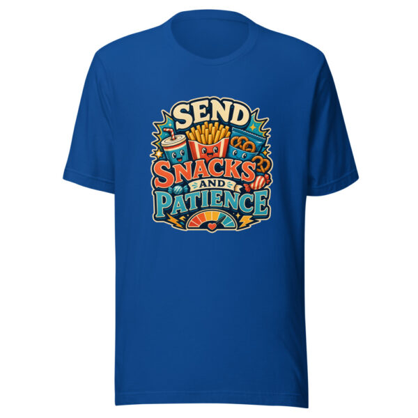 SEND SNACKS AND PATIENCE Heartbeat-20260624-codex-fallback Graphic Tee mockup 6