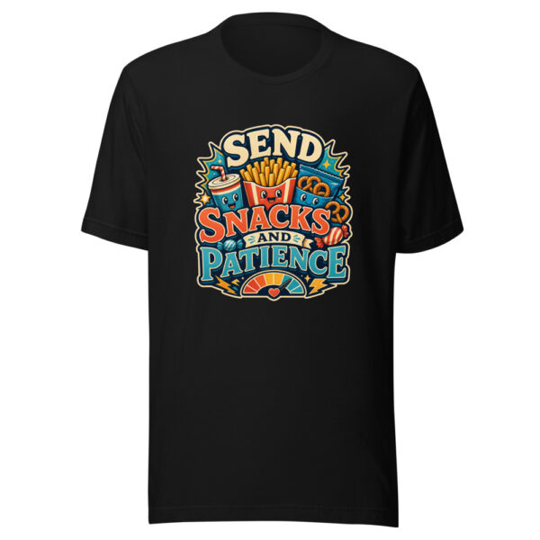 SEND SNACKS AND PATIENCE Heartbeat-20260624-codex-fallback Graphic Tee mockup 7