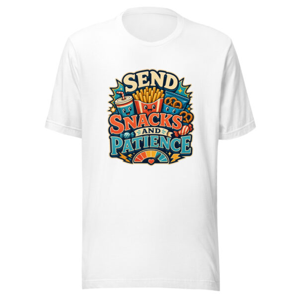 SEND SNACKS AND PATIENCE Heartbeat-20260624-codex-fallback Graphic Tee mockup 8