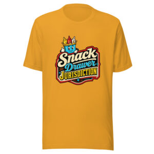 Snack Drawer Jurisdiction Graphic Tee mockup 1 Snack Drawer Jurisdiction Graphic Tee front view