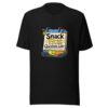 Snack First Questions Later Graphic Tee mockup 7