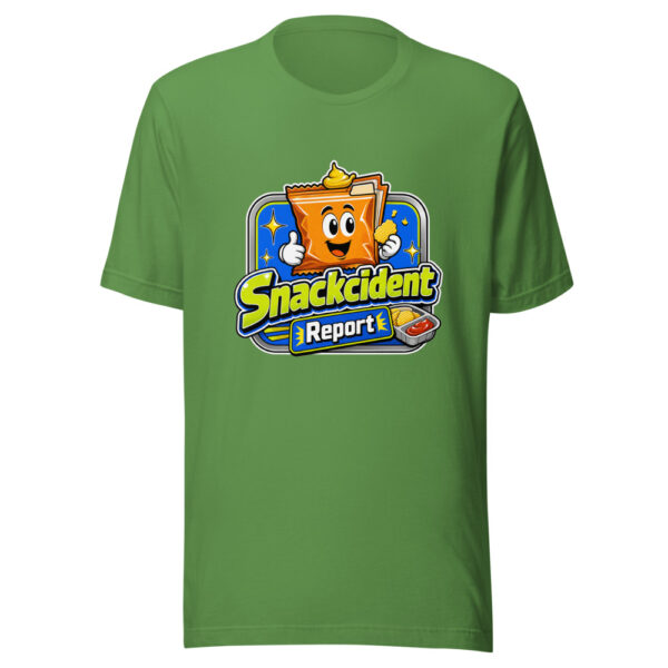 Snackcident Report Graphic Tee mockup 16