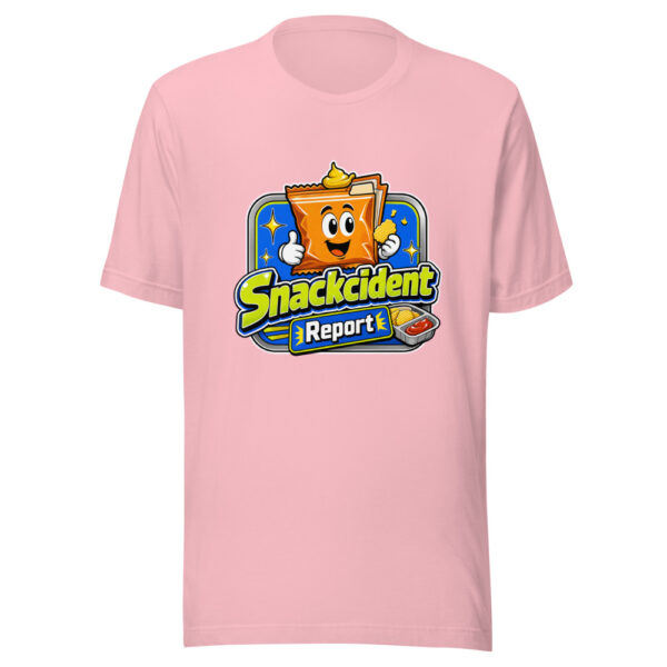 Snackcident Report Graphic Tee mockup 19