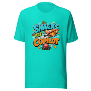 SNACKS ARE MY COPILOT Heartbeat-20260622-codex-fallback Graphic Tee front view