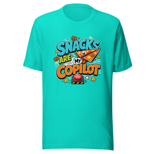 SNACKS ARE MY COPILOT Heartbeat-20260622-codex-fallback Graphic Tee front view