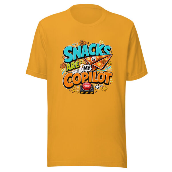 SNACKS ARE MY COPILOT Heartbeat-20260622-codex-fallback Graphic Tee mockup 3
