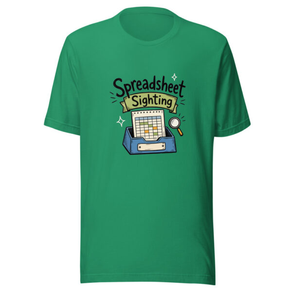 Spreadsheet Sighting Graphic Tee mockup 16