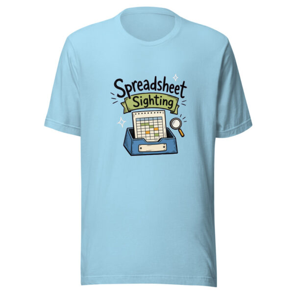 Spreadsheet Sighting Graphic Tee mockup 18