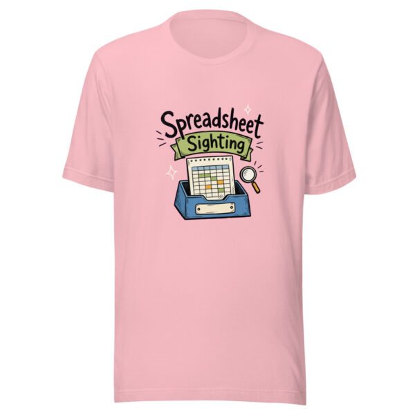 Spreadsheet Sighting Graphic Tee mockup 19