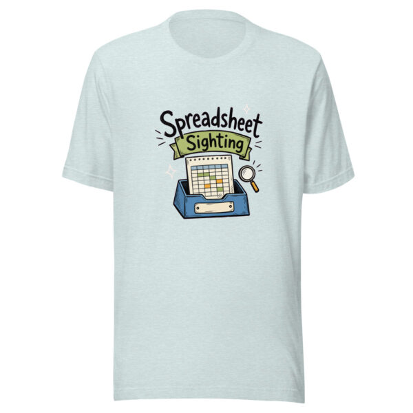 Spreadsheet Sighting Graphic Tee mockup 22
