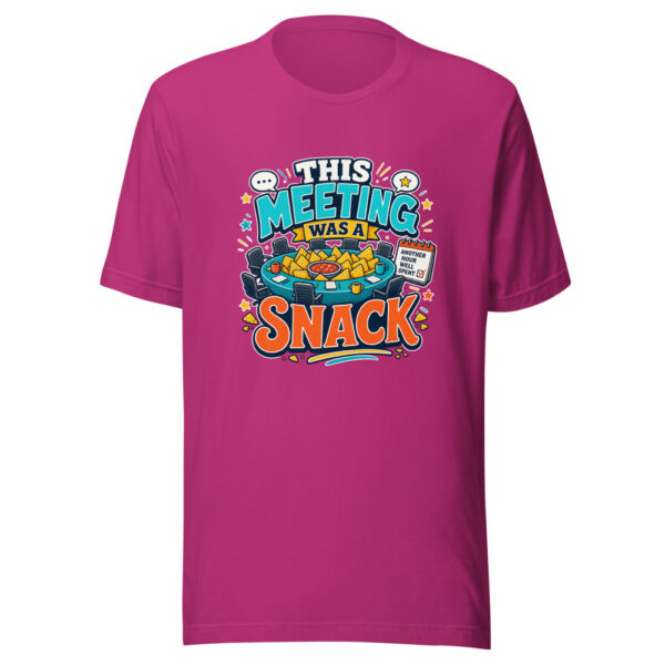 THIS MEETING WAS A SNACK Heartbeat-20260621-codex-fallback Graphic Tee mockup 15