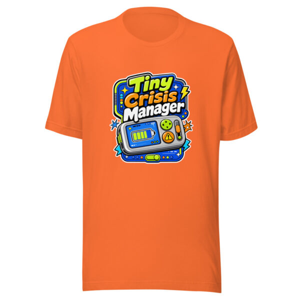 Tiny Crisis Manager Graphic Tee mockup 18