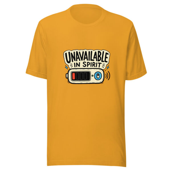 Unavailable In Spirit Graphic Tee mockup 1 Unavailable In Spirit Graphic Tee front view