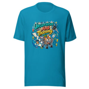 Unsupervised And Thriving Graphic Tee front view