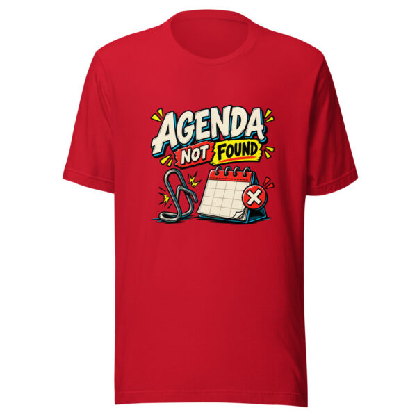 Agenda Not Found Graphic Tee mockup 4
