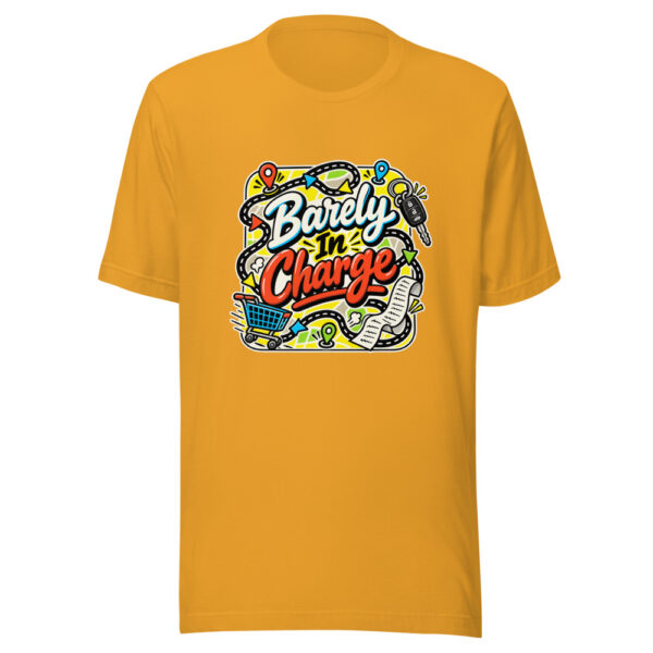 Barely In Charge Graphic Tee mockup 3