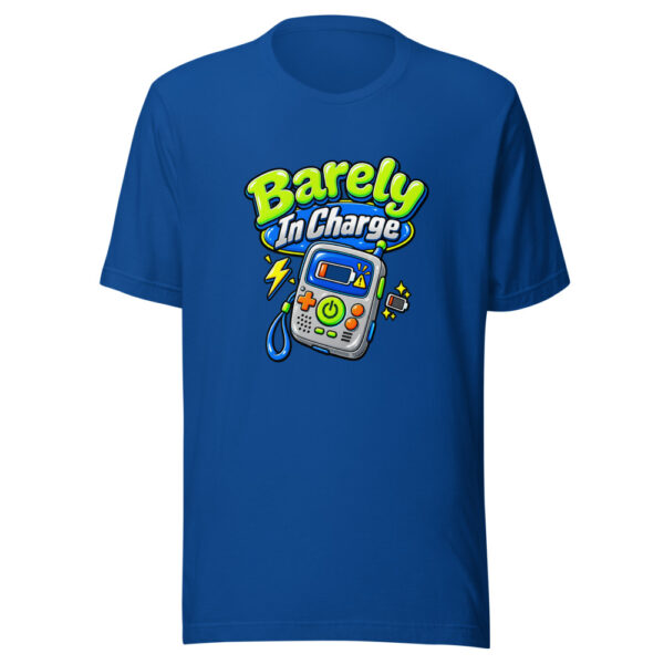 Barely In Charge Graphic Tee mockup 3