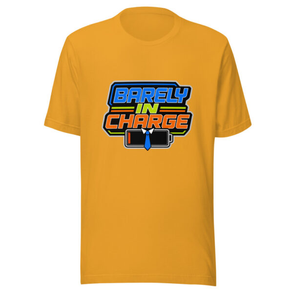 Barely In Charge Office-survival-2026 Graphic Tee mockup 3 Barely In Charge Office-survival-2026 Graphic Tee mockup 3