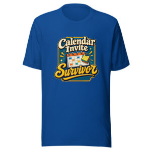 Calendar Invite Survivor Graphic Tee front view