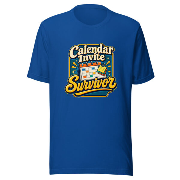 Calendar Invite Survivor Graphic Tee front view