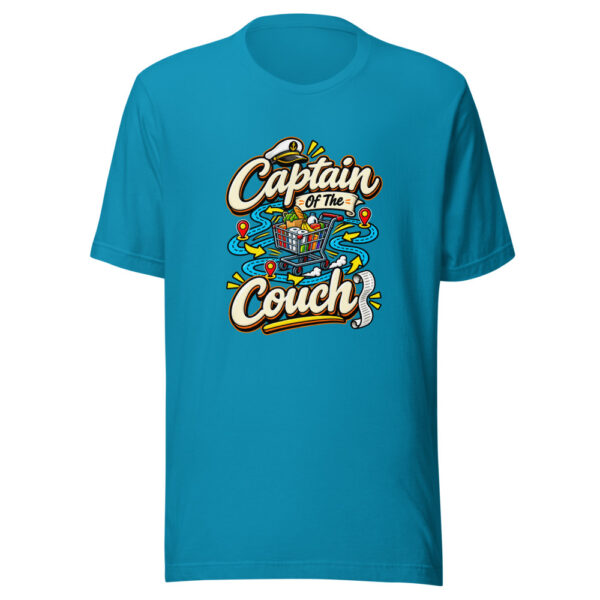 Captain Of The Couch Graphic Tee mockup 2