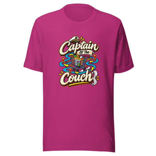 Captain Of The Couch Graphic Tee mockup 3