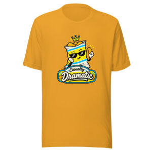 Casually Dramatic Graphic Tee front view