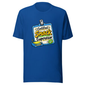 Certified Snack Supervisor Graphic Tee front view