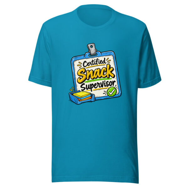 Certified Snack Supervisor Graphic Tee mockup 2