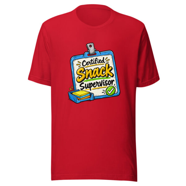 Certified Snack Supervisor Graphic Tee mockup 8