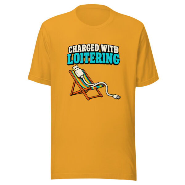 Charged With Loitering Charged-with-loitering Graphic Tee mockup 2