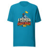 I Peaked During The Snack Break Snack-break-visual-pun Graphic Tee mockup 2