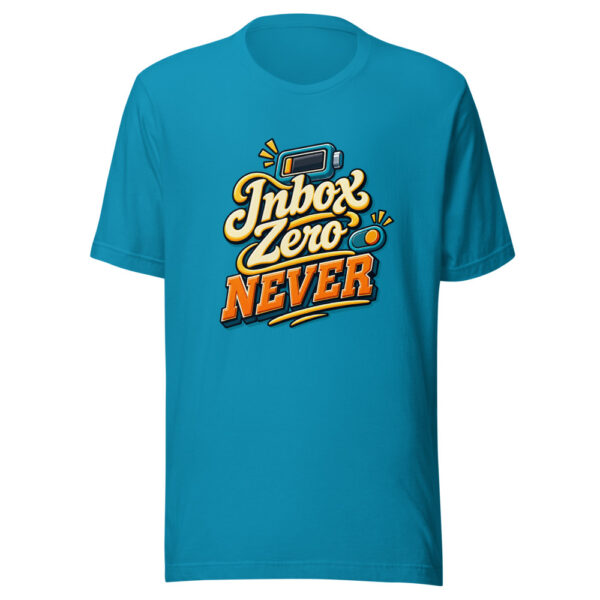 Inbox Zero Never Graphic Tee mockup 2 Inbox Zero Never Graphic Tee mockup 2