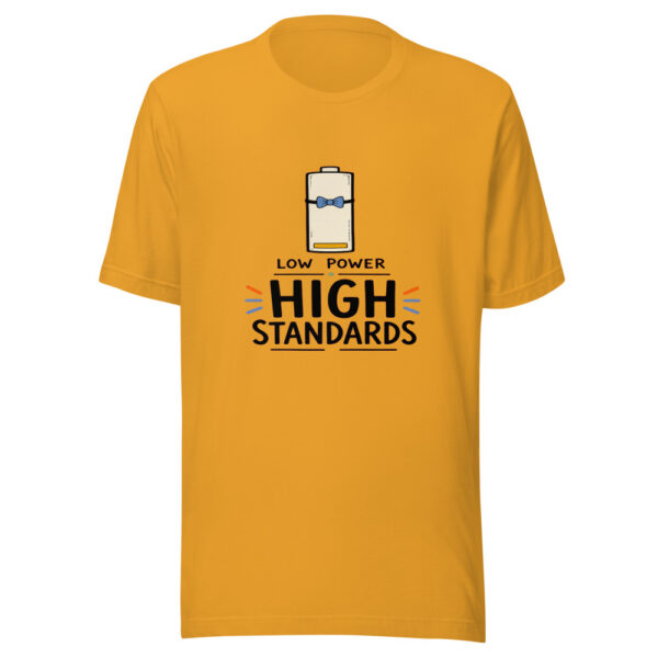 Low Power High Standards Graphic Tee mockup 2