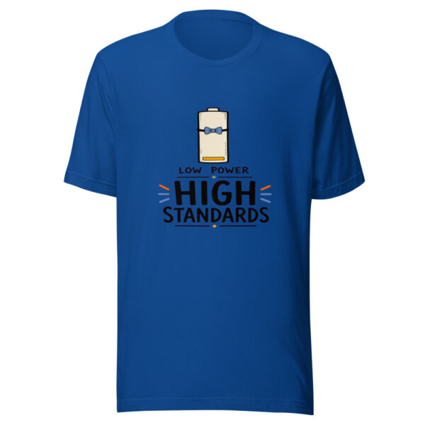 Low Power High Standards Graphic Tee mockup 3
