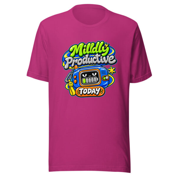 Mildly Productive Today Graphic Tee mockup 3