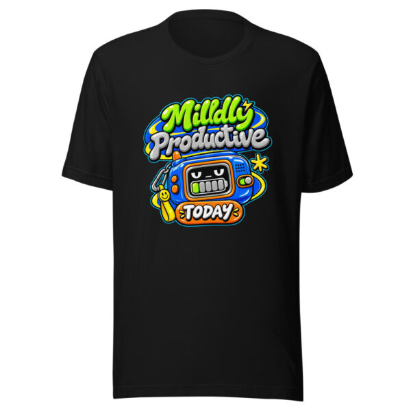 Mildly Productive Today Graphic Tee mockup 4