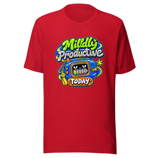 Mildly Productive Today Graphic Tee mockup 8
