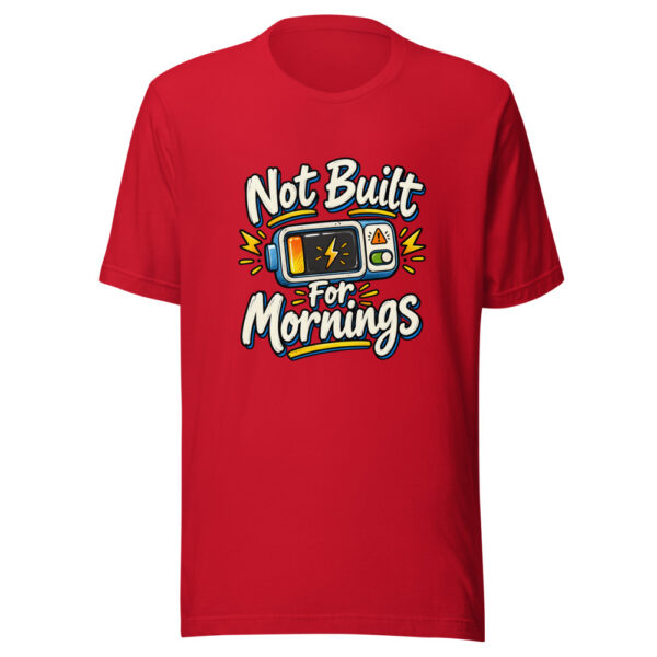 Not Built For Mornings Graphic Tee mockup 8