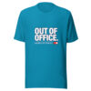 Out Of Office. Emotionally, Not Technically. Office-auto-reply Graphic Tee mockup 2