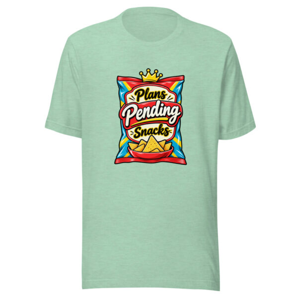 Plans Pending Snacks Graphic Tee mockup 1 Plans Pending Snacks Graphic Tee front view