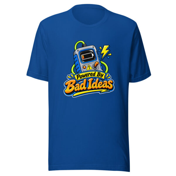 Powered By Bad Ideas Graphic Tee mockup 2 Powered By Bad Ideas Graphic Tee mockup 2