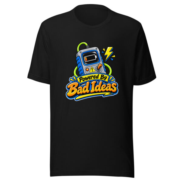 Powered By Bad Ideas Graphic Tee mockup 4 Powered By Bad Ideas Graphic Tee mockup 4