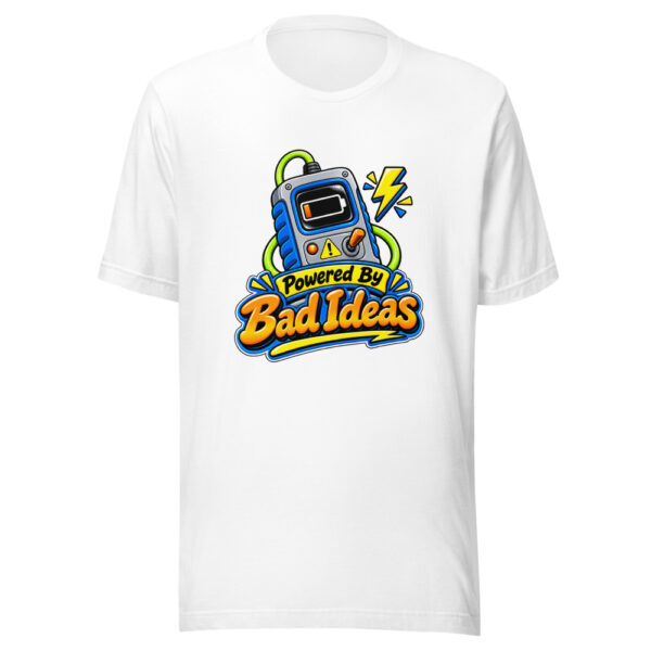 Powered By Bad Ideas Graphic Tee mockup 5 Powered By Bad Ideas Graphic Tee mockup 5