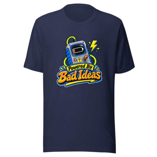 Powered By Bad Ideas Graphic Tee mockup 6 Powered By Bad Ideas Graphic Tee mockup 6