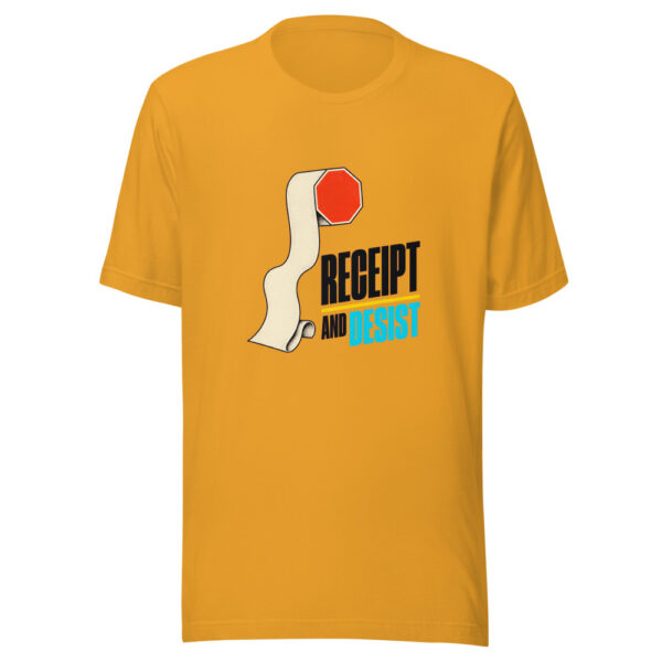 Receipt And Desist Graphic Tee mockup 1 Receipt And Desist Graphic Tee front view