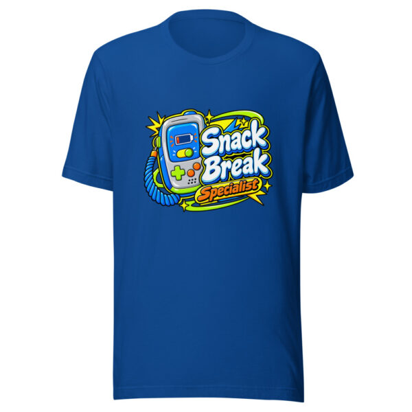Snack Break Specialist Graphic Tee mockup 3