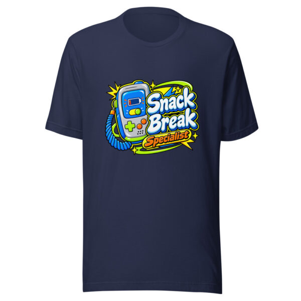 Snack Break Specialist Graphic Tee mockup 6
